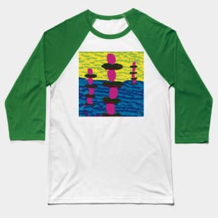 Guardians - Abstract Art Baseball T-Shirt